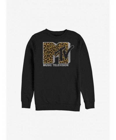 MTV Cheeta Logo Crew Sweatshirt $11.22 Sweatshirts
