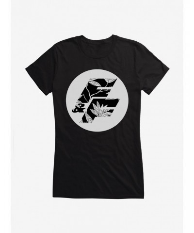 Fast & Furious Grayscale Tropic Logo Girls T-Shirt $7.77 T-Shirts