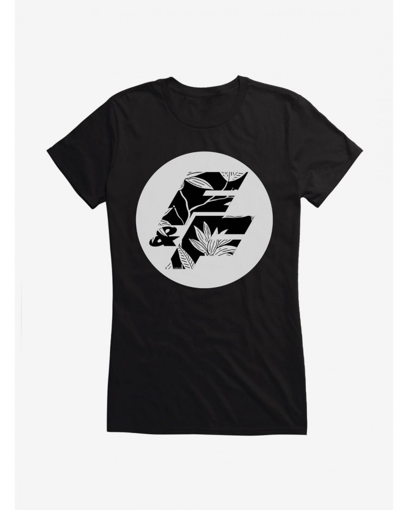 Fast & Furious Grayscale Tropic Logo Girls T-Shirt $7.77 T-Shirts