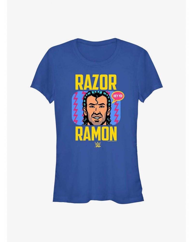 WWE Razor Ramon Scott Hall Retro Girls T-Shirt $7.97 T-Shirts