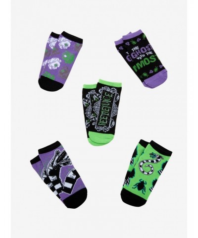 Beetlejuice Ghost With The Most No-Show Socks 5 Pair $4.53 Merchandises