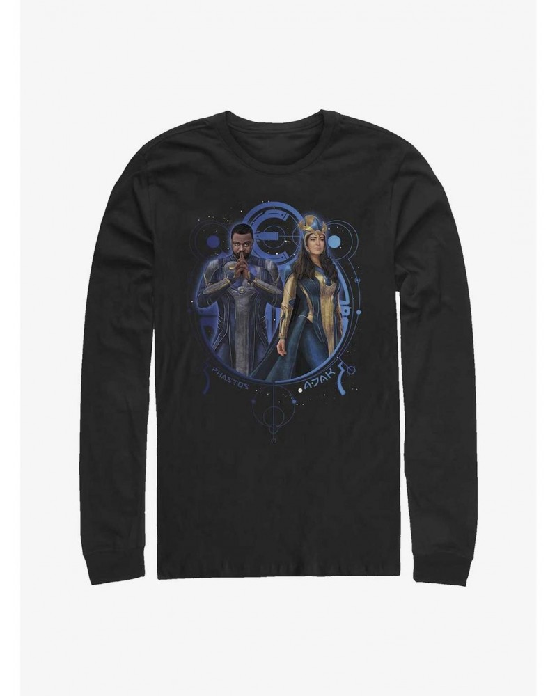Marvel Eternals Phastos And Ajak Duo Long-Sleeve T-Shirt $8.69 T-Shirts
