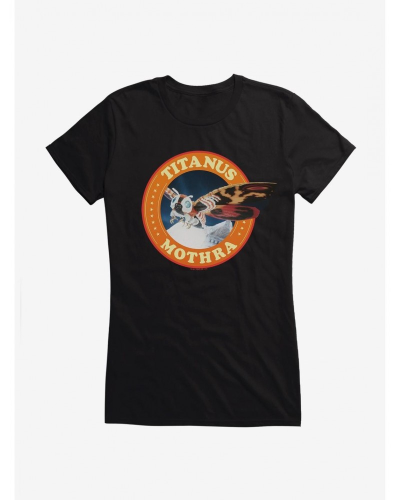 Godzilla Titanus Mothra Badge Girls T-Shirt $7.17 T-Shirts