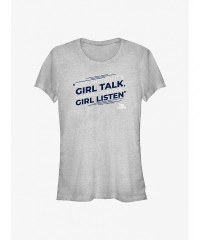 Ted Lasso Girl Talk Girl Listen Girls T-Shirt $5.99 T-Shirts