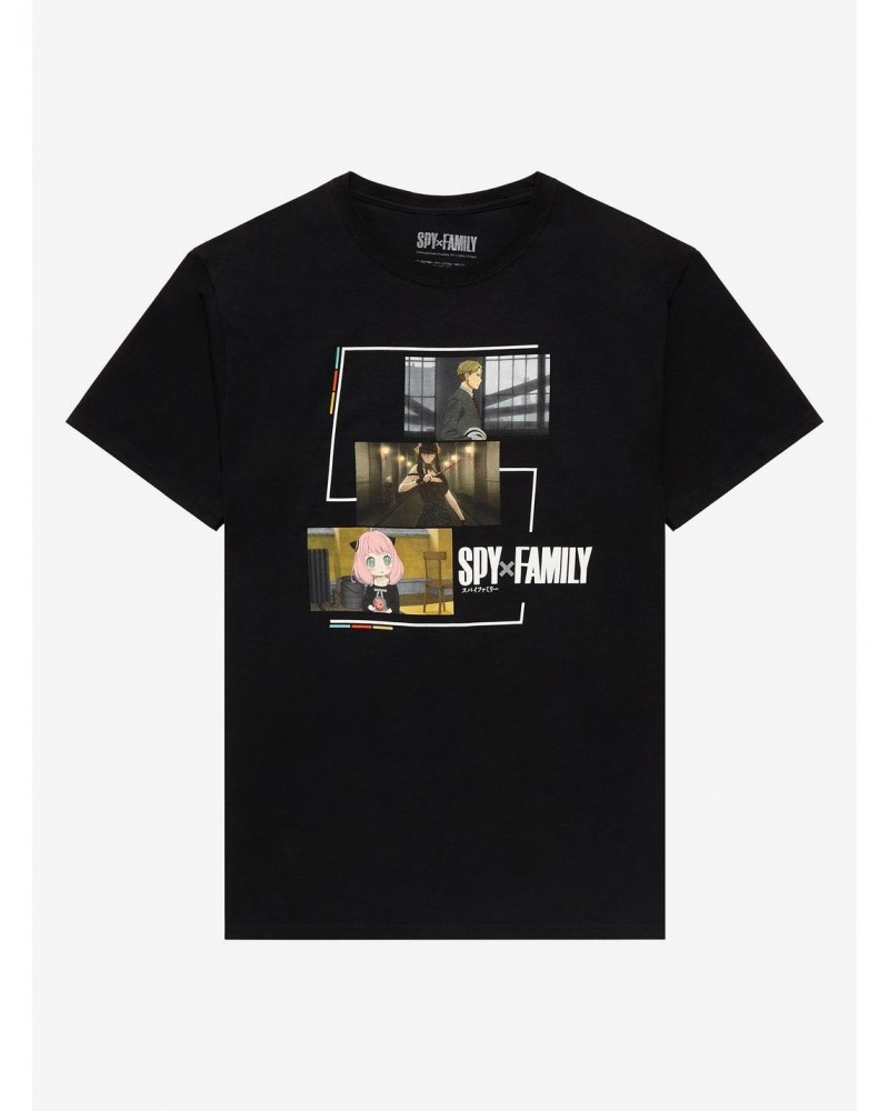 Spy X Family Screen Shot Panels T-Shirt $5.74 T-Shirts