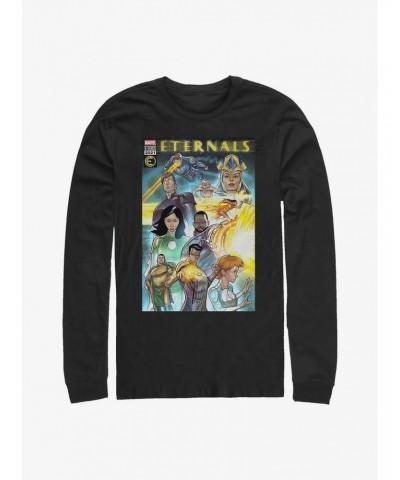 Marvel Eternals Group Comic Cover Long-Sleeve T-Shirt $8.42 T-Shirts