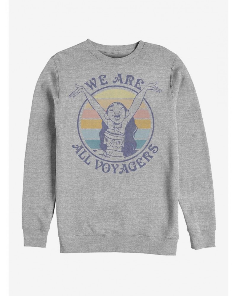 Disney Moana Sunset Voyagers Crew Sweatshirt $9.45 Sweatshirts