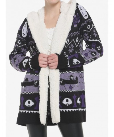 Her Universe Studio Ghibli Spirited Away Fair Isle Sherpa Girls Open Cardigan $24.19 Cardigans