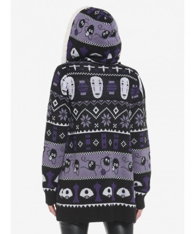 Her Universe Studio Ghibli Spirited Away Fair Isle Sherpa Girls Open Cardigan $24.19 Cardigans