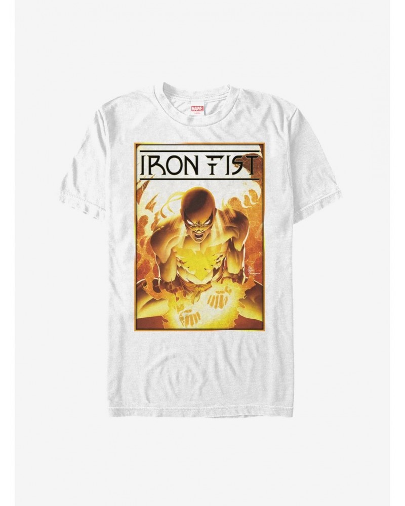 Marvel Iron Fist Flames T-Shirt $4.66 T-Shirts