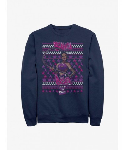 WWE Bianca Belair Ugly Christmas Sweatshirt $9.74 Sweatshirts