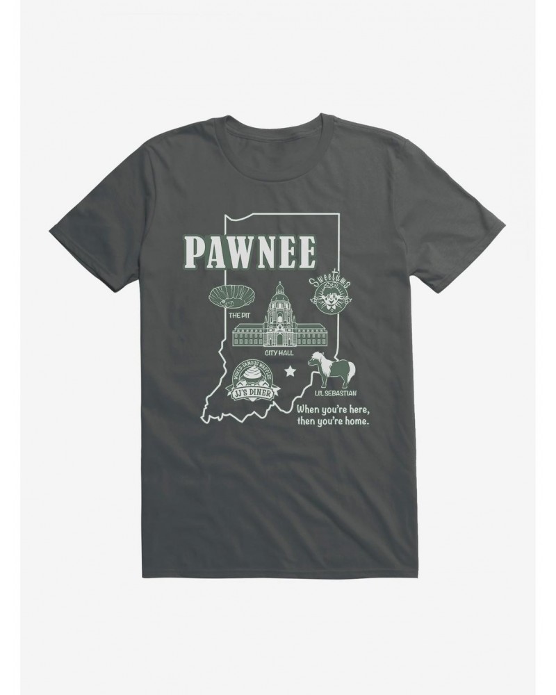 Parks And Recreation Pawnee Map T-Shirt $7.53 T-Shirts