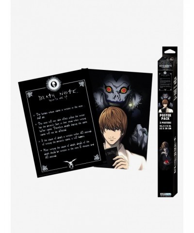 Death Note Light & Death Note Boxed Poster Set $8.69 Poster Set