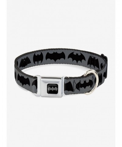 DC Comics Justice League Bat Logo Transitions Seatbelt Buckle Pet Collar $11.21 Pet Collars