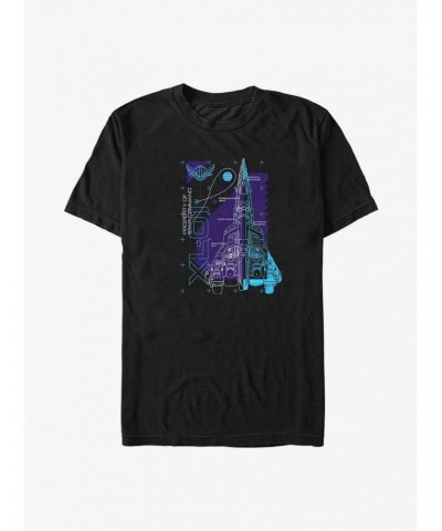 Disney Pixar Lightyear Ship Schematic T-Shirt $11.23 T-Shirts