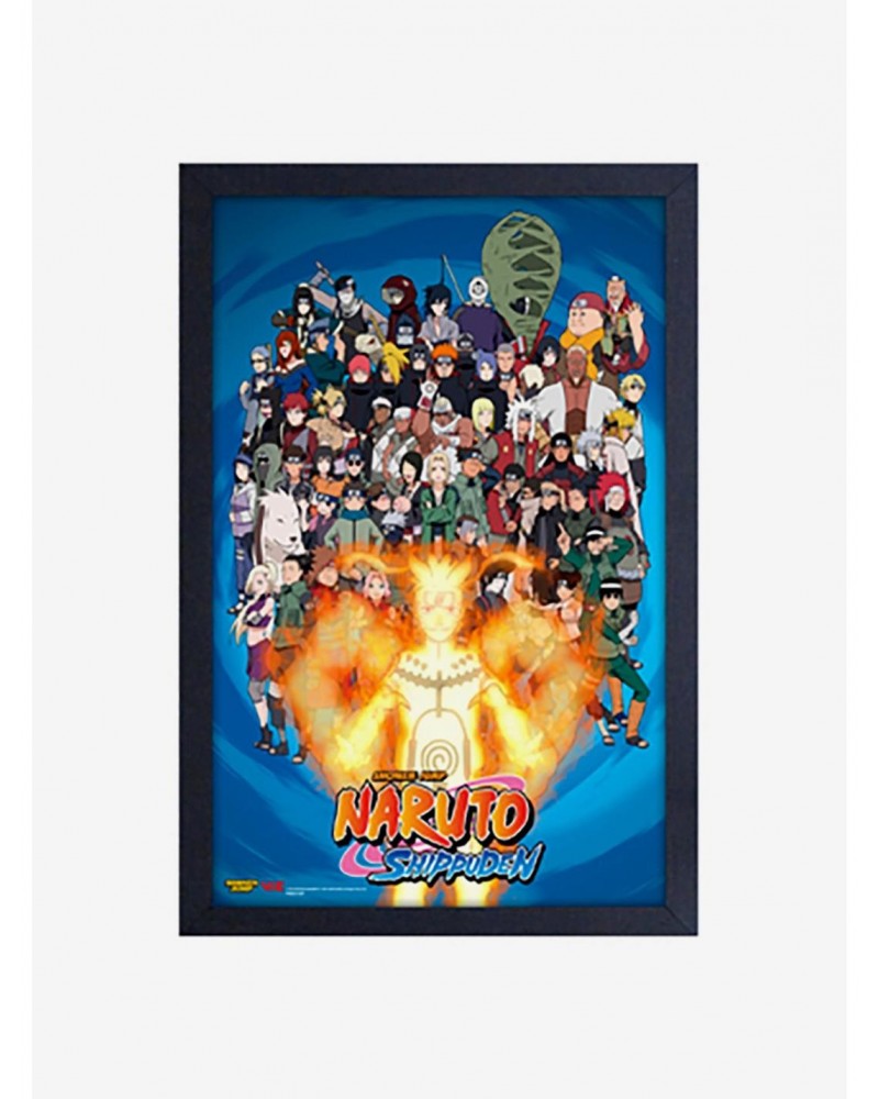 Naruto Group Of Characters Framed Wood Wall Art $11.95 Merchandises