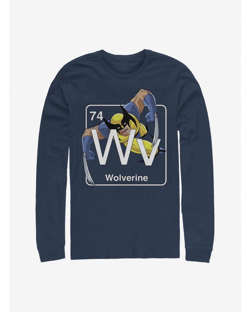 Marvel Wolverine Periodic Wolverine Long-Sleeve T-Shirt $11.05 T-Shirts