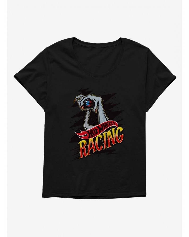 Hot Wheels Spooky Racing Hand Girls T-Shirt Plus Size $8.79 T-Shirts