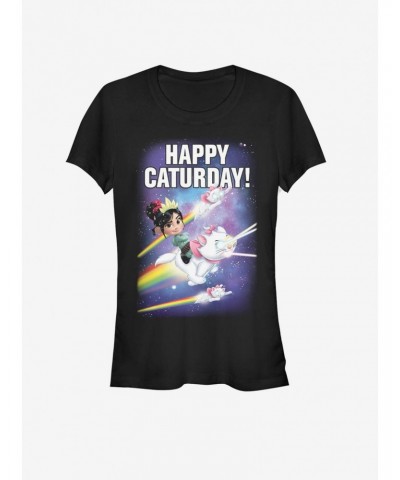 Disney Wreck-It Ralph Happy Caturday Stars Girls T-Shirt $5.99 T-Shirts