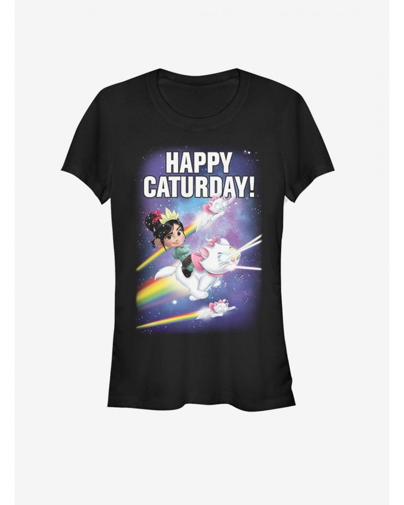 Disney Wreck-It Ralph Happy Caturday Stars Girls T-Shirt $5.99 T-Shirts