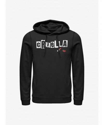 Disney Cruella Name Cut Out Letters Hoodie $14.37 Hoodies