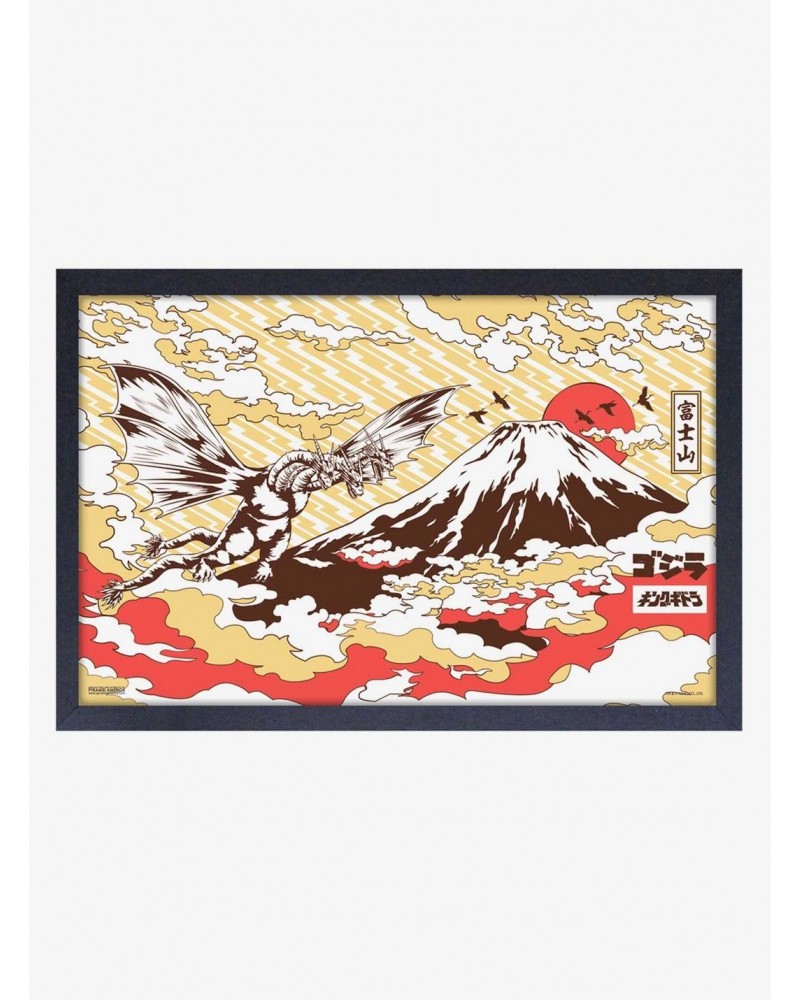 Godzilla Fuji Framed Wood Wall Art $7.97 Merchandises