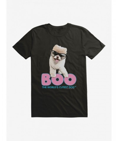 Boo The World's Cutest Dog Nerdy Glasses T-Shirt $7.65 T-Shirts