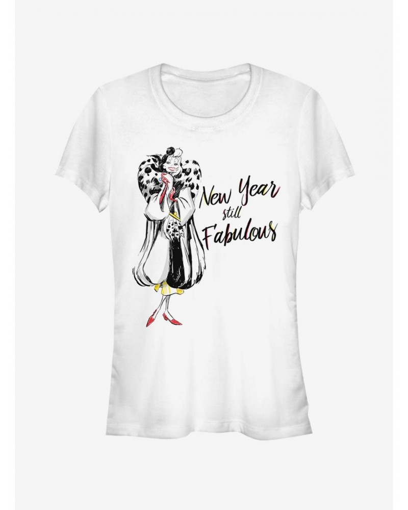 Disney Villains Cruella De Vil Couture Cruella Girls T-Shirt $6.15 T-Shirts