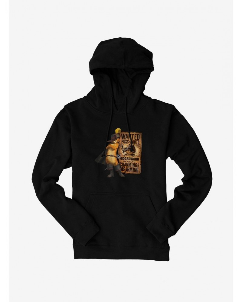 Puss In Boots Wanted Poster Hoodie $11.49 Hoodies
