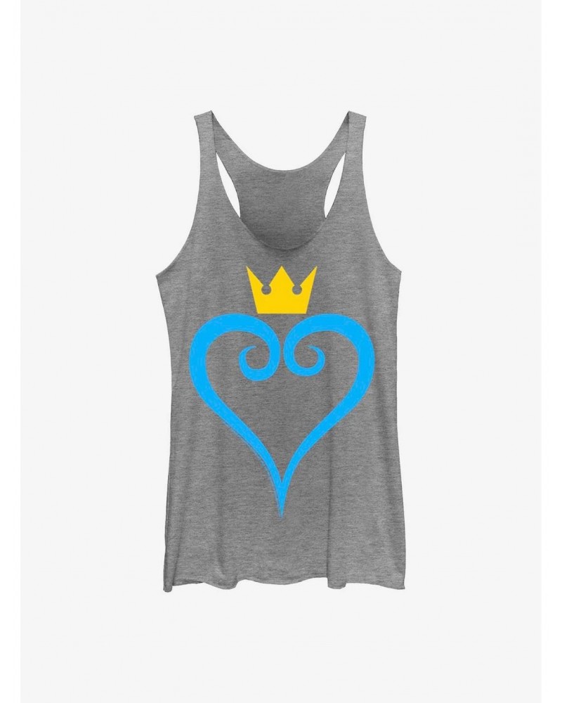 Disney Kingdom Hearts Heart And Crown Girls Tank $9.53 Tanks