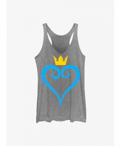 Disney Kingdom Hearts Heart And Crown Girls Tank $9.53 Tanks