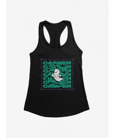 Casper The Friendly Ghost Virtual Raver Freaky Here Girls Tank $11.45 Tanks