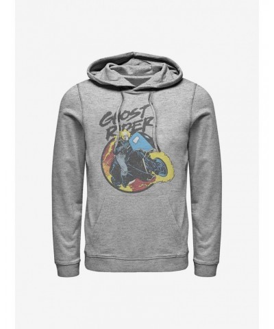 Marvel Ghost Rider Ghost Rider 90's Hoodie $10.78 Hoodies