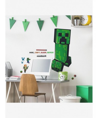 Minecraft Creeper Giant Peel & Stick Wall Decals $9.26 Decals