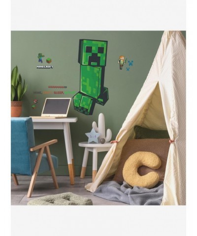 Minecraft Creeper Giant Peel & Stick Wall Decals $9.26 Decals