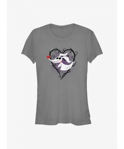 Disney The Nightmare Before Christmas Zero Heart Girls T-Shirt $6.18 T-Shirts