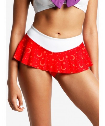 Sailor Moon Sailor Mars Cosplay Skirted Swim Bottoms $5.74 Bottoms