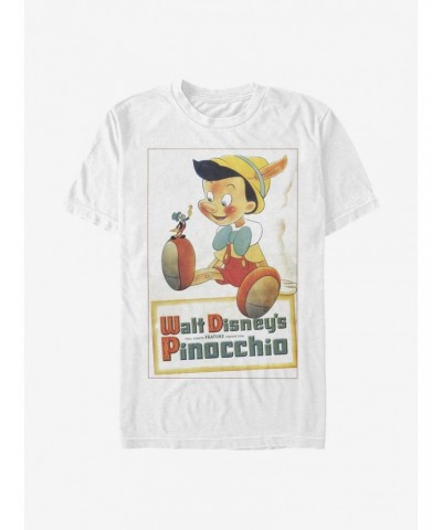 Disney Pinocchio Vintage Poster T-Shirt $7.03 T-Shirts