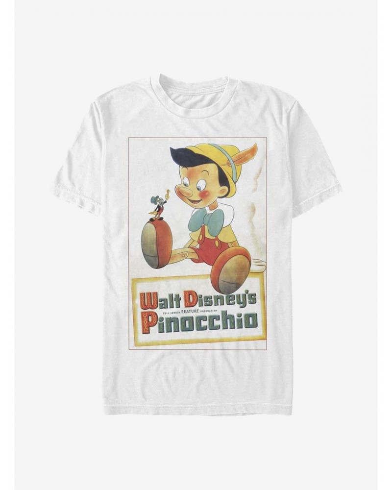 Disney Pinocchio Vintage Poster T-Shirt $7.03 T-Shirts