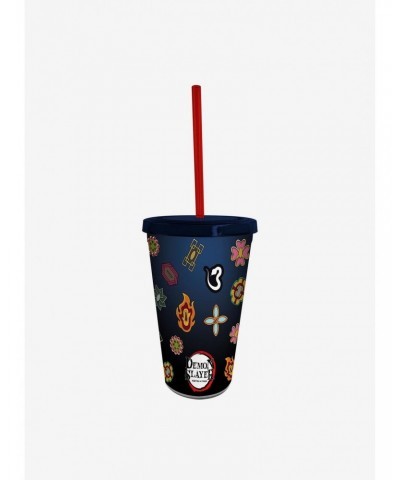 Demon Slayer: Kimetsu No Yaiba Tumbler With Straw Set $11.25 Straw Set