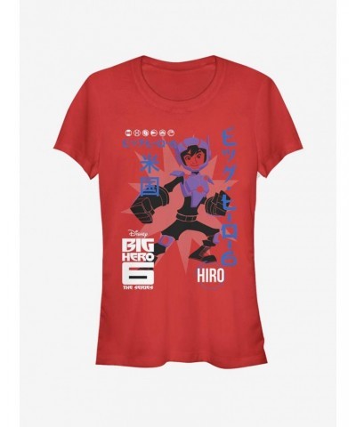 Disney Big Hero 6 Hiro Poster Girls T-Shirt $10.96 T-Shirts