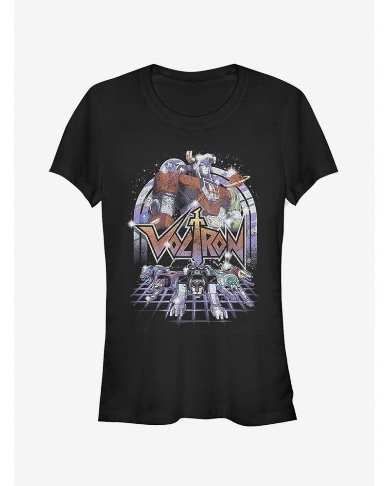 Voltron Retro Robot Lions Girls T-Shirt $7.17 T-Shirts