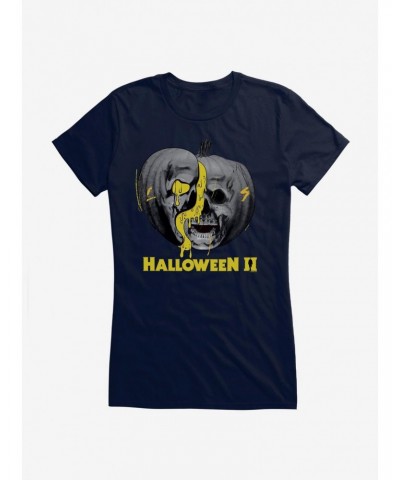 Halloween II Pumpkin Title Logo Girls T-Shirt $7.97 T-Shirts