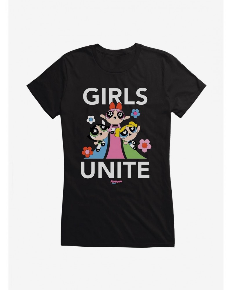 Powerpuff Girls Unite Girls T-Shirt $8.96 T-Shirts