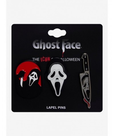 Scream Ghost Face Mask Knife Enamel Pin Set $5.24 Pin Set