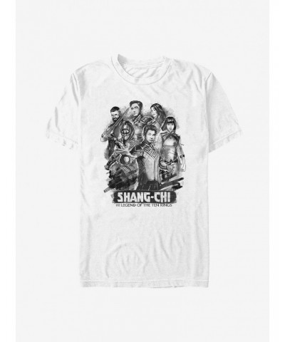 Marvel Shang-Chi And The Legend Of The Ten Rings Ink Group T-Shirt $9.80 T-Shirts