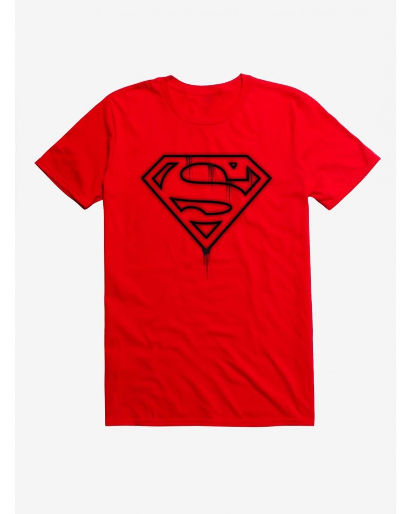DC Comics Superman Ink Logo T-Shirt $7.84 T-Shirts