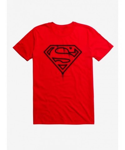 DC Comics Superman Ink Logo T-Shirt $7.84 T-Shirts