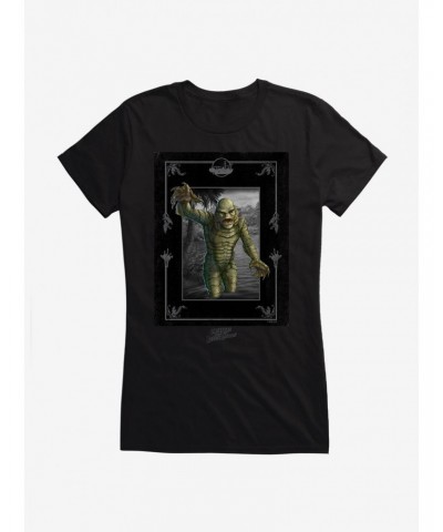 Universal Monsters Creature From The Black Lagoon Out The Water Girls T-Shirt $7.97 T-Shirts