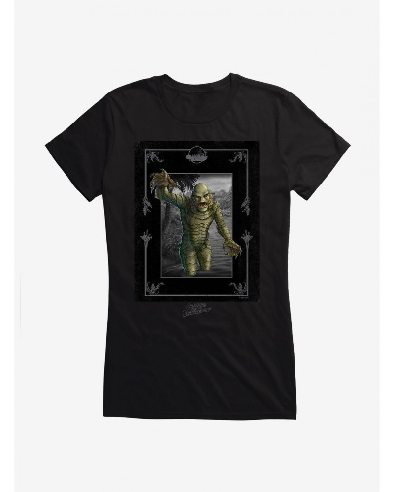 Universal Monsters Creature From The Black Lagoon Out The Water Girls T-Shirt $7.97 T-Shirts